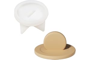 BOOWAN NICOLE Candle Jars Concrete Molds,Trapeoid Silicone Molds for Candle Pot with Lids for Home Decor (SH0974-2)