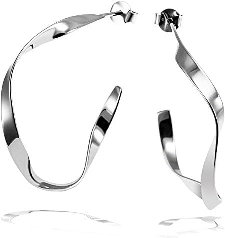 Goldmaid Women Silver Hoop Earrings - Co O8519S
