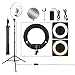 Produktbild HSTV Dimmbare Bicolor 18"96W Kamera Foto Video Fotografie LED Ring Licht mit LCD-Bildschirm/Stativ / Spiegel