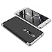 Produktbild Compatible for Nokia 6.1 2018 case cover hülle schutzhülle,3 in 1 Handyhülle Stoßdämpfende PC Hardcase 360 Grad Full Cover,Anti-Finger abdruck Scratch Komplett Schutzhülle Glatte Bumper-Silber+Schwarz