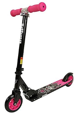 JDBUG Classic 4 Trottinette Enfant Noir/Rose 5"