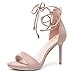 Produktbild 2018 newest sexy women sandal cross-tied fashion sandals women night club high thin heel office lady sandal pink 9cm 7