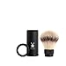 Muhle Synthetic Silvertip Fibre Travel Shaving Brush With Black Handle