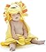 Produktbild Little Tinkers World Baby-Badetuch/Kapuzenhandtuch im Löwe -Design – 100% Flauschige Baumwolle – Perfekt als Geschenk für Neugeborene, Säuglinge, Kleinkinder, Mädchen & Jungen, 75x75 cm