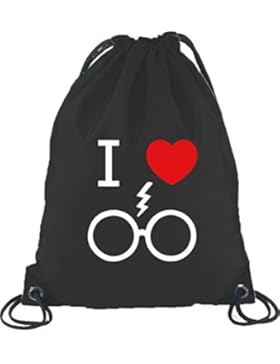 Shirtstreet24, I Love Harry, Turnbeutel Rucksack Sport Beutel