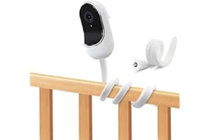 LANEDISIFAN NA Baby monitor mounting seat for indoor baby monitor, flexible mounting seat for indoor baby monitor, multi-functional baby monitor holder (white)