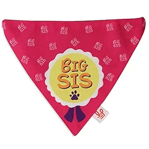 Lana Paws Big Sister Dog Bandana/Dog Scarf (Size M-L)