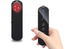 AOBOCAM Anti-Spy Hidden Camera Detector with 99% Accuracy,Find GPS Trackers &Listening Devices Portable Privacy Protector for Hotel/Travel,Anti-Surveillance RF Bugs Detector with LED & Vibration Alerts