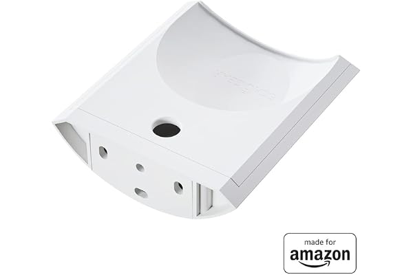 Fixation murale pour étagère, « Made for Amazon » pour Echo Pop (Modèle 2023), Blanc glacier