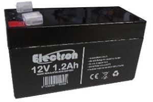 ELECTRON Batería hermético recargable de plomo 12 V 1,2 Ah 1,3 Ah, UPS Casquillo Faston 97 x 43 x 57 mm