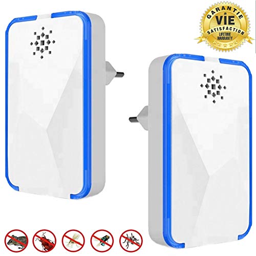 Répulsif Ultrason Souris et Rat 2019 - Prise à Double Fréquences Ultrasonique Appareils Anti Souris, Rats, Fouine, Loir et Autres Rongeurs - Efficace Jusqu'à 160m² en 4 Semaines [Garantie A Vie]
