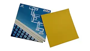 Stag Tec Hard Table Tennis Rubber, 1.8mm (Red/Yellow)