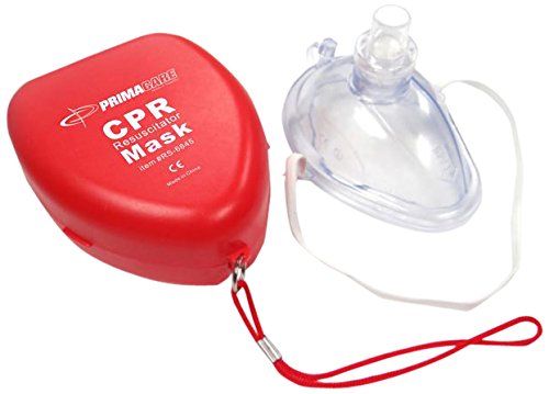 Primacare Medical Supplies rs-6845 rojo CPR máscara rígida de plástico funda de transporte