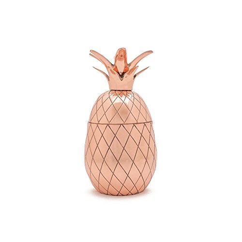 W&P Design - Ananas Cocktailbecher, Ananas Dose - Pineapple Tumbler - 350 ml - Farbe: Kupfer