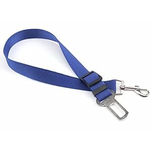 Waymeduo Cinturón de Seguridad Ajustable para Perros Arnés para Correa de Plomo para Mascotas Cinturón de Seguridad para vehículo Reflectante para automóvil Rosa