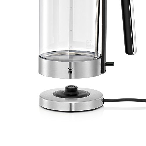 WMF LONO Glas Wasserkocher 1,7 l, 3000 W, SCHOTT DURAN Glas, Kalk-Wasserfilter, cromargan matt/silber - 6