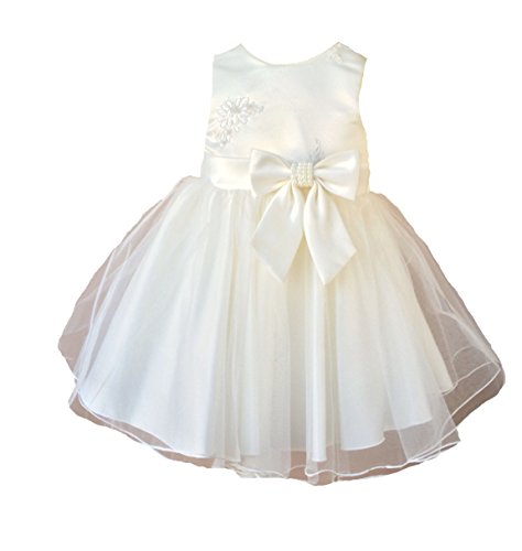 Elena Taufkleid Hochzeitskleid Blumenmädchenkleid Festkleid Sommer Festlich Ivory