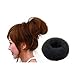 Domire Large Black Hair Donut Bun Maker Former Doughnut Shaper Ring Styling Roll Updo Styler Tool Curler 10cm