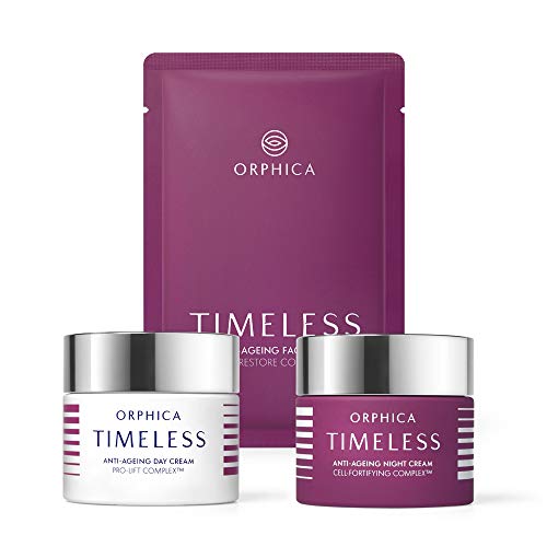 ORPHICA TIMELESS Anti-aging Set Tagescreme, Nachtcreme, Masken, Antifalten Gesichtscreme, Trockene Hautpflege, Gesichtspflege Creme, Geschenk für Frauen