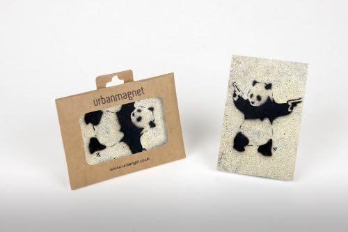 Banksy Panda With Guns Photo Fridge Magnet