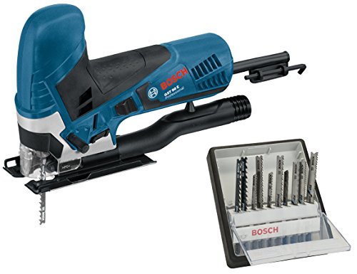 Preisvergleich Produktbild Bosch Professional GST 90 E + 10tlg. Stichsägeblatt-Set