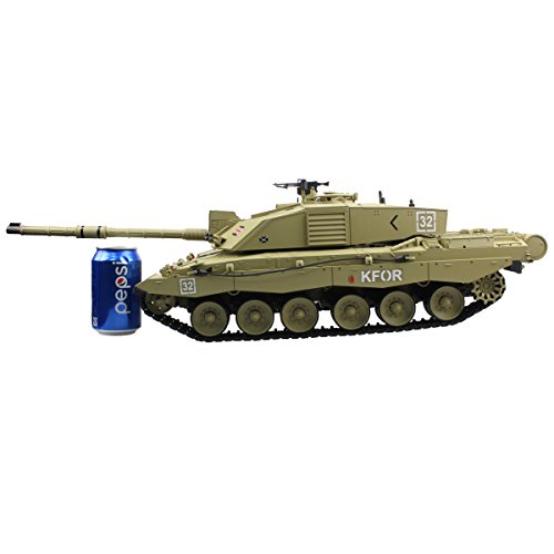 Hugine 2.4Ghz 1/16 Emulational British Challenger 2 RC Main Battle Tank With Smoke and Sound Effect