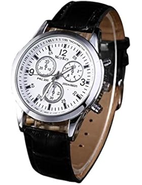 Yogogo Damen Herren Casual Quartz Analog Armbanduhr , 1 Cent Artikel | Lederband | Dekoration | Alugehäuse | Quarzwerk...