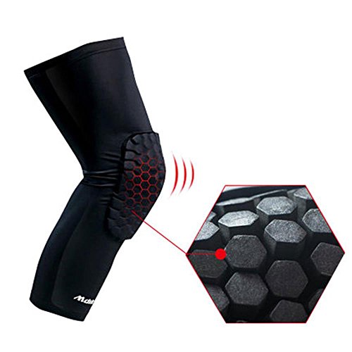 Preisvergleich Produktbild Suplyss Knieschoner, Gepolsterte Knie-Kompressionshülse, Breathable Kniebandage, Kollisionsvermeidung Kniend Knieschutz Sport für Fußball, Basketball, Reiten, Laufen, Klettern, Outdoor - Single (M)