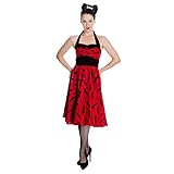 50er Jahre Kleid mit Fledermausdruck
