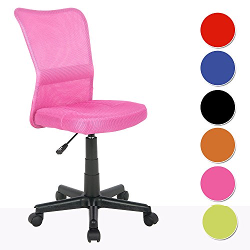 SixBros. Chaise de bureau rose 