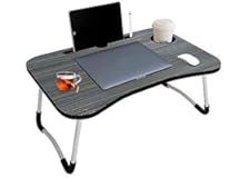 SENAROO Foldable Laptop Table Multipurpose with Cup Holder, Study Bed Breakfast Table Large Size and Portable/Ergonomic | Rou