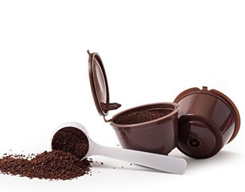 Refillable NescafÃƒÂ©Ã‚Â® Dolce Gusto Capsules (2-pack with Bonus Coffee Spoon) | Compatible with Mini Me, Genio, Piccolo, Esperta and Circolo by Cup of Joy
