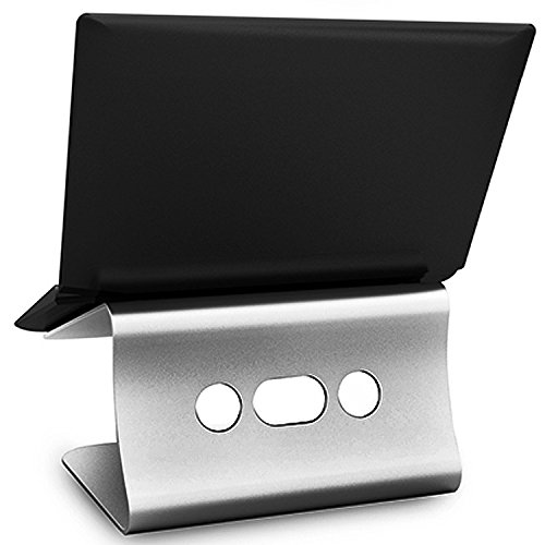 First2savvv JS-YTBJB-11D03 Aluminium Cooling Laptop Stand Ständer, geeignet für Apple Macbook Pro Air , alle Notebooks, Tablets, eBook-Reader und Bücher *3 Jahre Garantie* mit USB-Lampe - 2