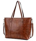 ▶ Hohe Qualität: Die große Umhängetasche für Damen verfügt über hochwertiges Kunstleder und ein strapazierfähiges, gut poliertes Material, das dauerhaft ist und auch verhindert, dass Ihre inneren Sachen durch leichten Regen nass werden.