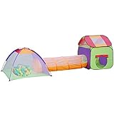 MC Star 3-Teiliges Spielzelt Kinderzelt mit Krabbeltunnel...