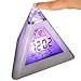 Digital 7*Colour LED Alarm Clock with Pyramid Design & Thermometer for Kids Children | Date Time Temperature Display + Alarm Settings | Digital Accessories by iChoose? by iChoose Limited