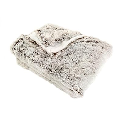 Enjoy Home P010TA130160 Plaid Fausse Fourrure Ours Polyester Taupe 160 x 130 cm