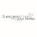 Price comparison product image The Kitchen Is The Heart Of The Home Wall Sticker - SODIAL(R)Novelty "The Kitchen Is The Heart Of The Home" DIY Removable Wall Quote Sticker for Kitchen Decor