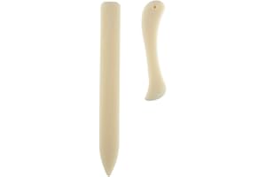 OULENSY 2pcs / Set Falzbeine Creaser Punkten Folding Faltet Papier Leder Handwerk Origami Werkzeuge Kunststoff Papier Falten Messer, Handgefertigte Leder Brünieren Binden Von Büchern Bücher Karten Und