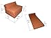 Fold Out Guest Chair Z Bed Futon Sofa for Adult and Kids folding mattress (Beige-1009)