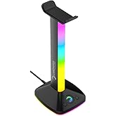 GamePower EliteRack RGB Gaming USB3.0 Oyuncu Kulaklık Standı