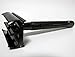 WEISHI PVD-BLACK-PLATING Long Handle Version Butterfly Open Double Edge Safety Razor Twist to Open Men's Shaver