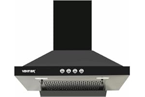 Ventair 60 cm 1050 m3/hr Kitchen Chimney (Prism, Push Button Control, Made in India, 11° Filterless with Metallic Oil Collect