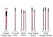 32 Piece Cosmetic Make Up Brush Set Foundation Eye Shadow Eye Browns Lips Angle Eyebrow Blusher Brushes Beautician - Pink