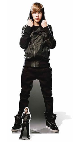 Justin Bieber My World Lifesize Cardboard Cutout 176cm