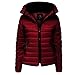 Produktbild H&F Girls Kinder Hohe Qualität Gesteppt Blase Puffer Gepolstert Langärmlig Reißverschluss Kunstpelz An Innenseite Des Kragens Wein Mantel Jacke Größe 1-14 Jahre - Wein, 158-164