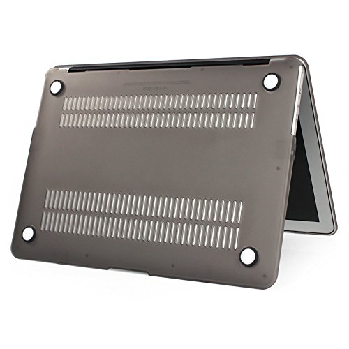 Matt Notebookhülle / schützen Koffer für MacBook Air 13 Zoll (Modell A1466 / A139 ) – Grau (Mit einem kostenlosen europäischen Version transparenten Tastaturschutz Haut) - 3