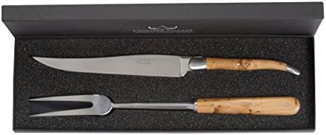 Laguiole Village Nature Collection Matt Carving Set Juniper