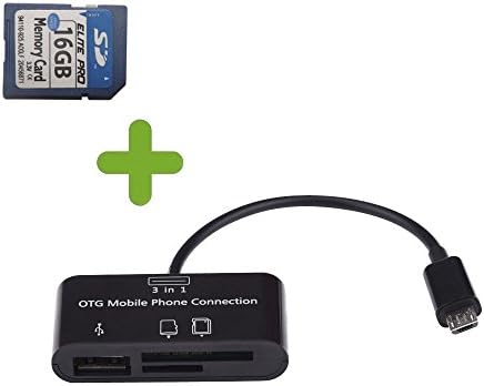 3 in 1 Trail/ Scouting/ Game Camera Viewer for Android Phones, Micro USB Connector, Reads SD, Micro SD Cards and USB Flash Drive(With 16GB SD card))