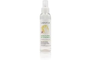 SYS Labnatur Agua Floral Citronela - Con Aceite Esencial de Citronela y Aloe Vera Ecológico - Repelente Natural Para Mosquitos, Refrescante - Natural y Vegana - Fabricada en España - 125 ml